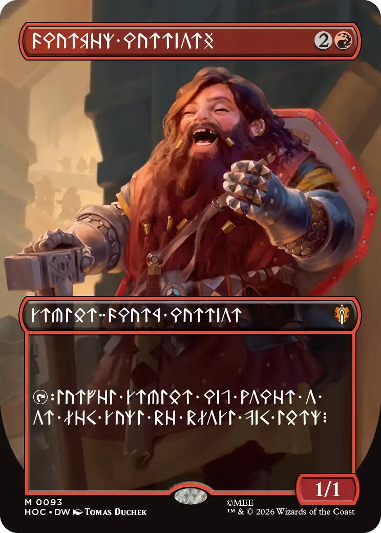 Dwarven Warriors (Borderless) (Dwarvish) [The Hobbit: Eternal-Legal] | Black Swamp Games