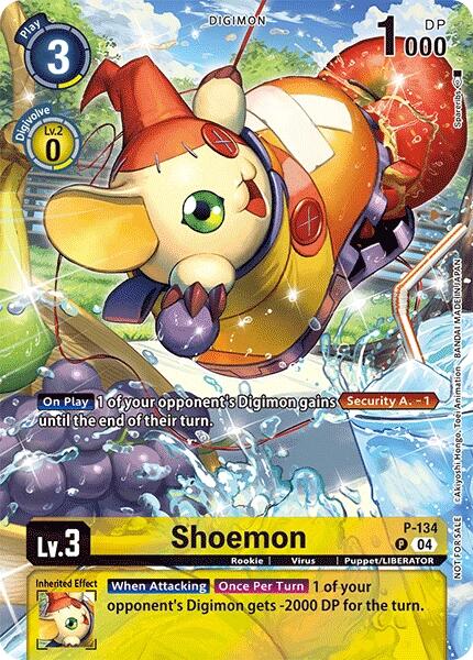 Shoemon [P-134] (Digimon Liberator D-Storage Set) [Promotional Cards] | Black Swamp Games