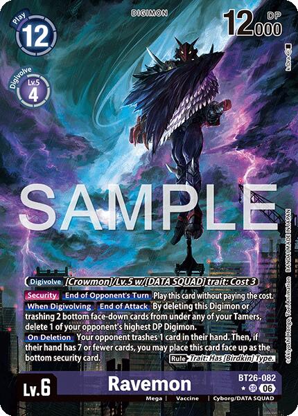 Ravemon [BT26-082] (Alternate Art) [Timeless Bonds] | Black Swamp Games