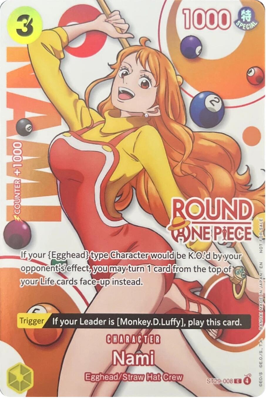 Nami (Round 1 Promo) [One Piece Promotion Cards] | Black Swamp Games