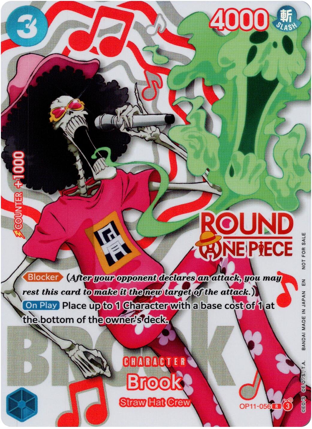 Brook (Round 1 Promo) [One Piece Promotion Cards] | Black Swamp Games