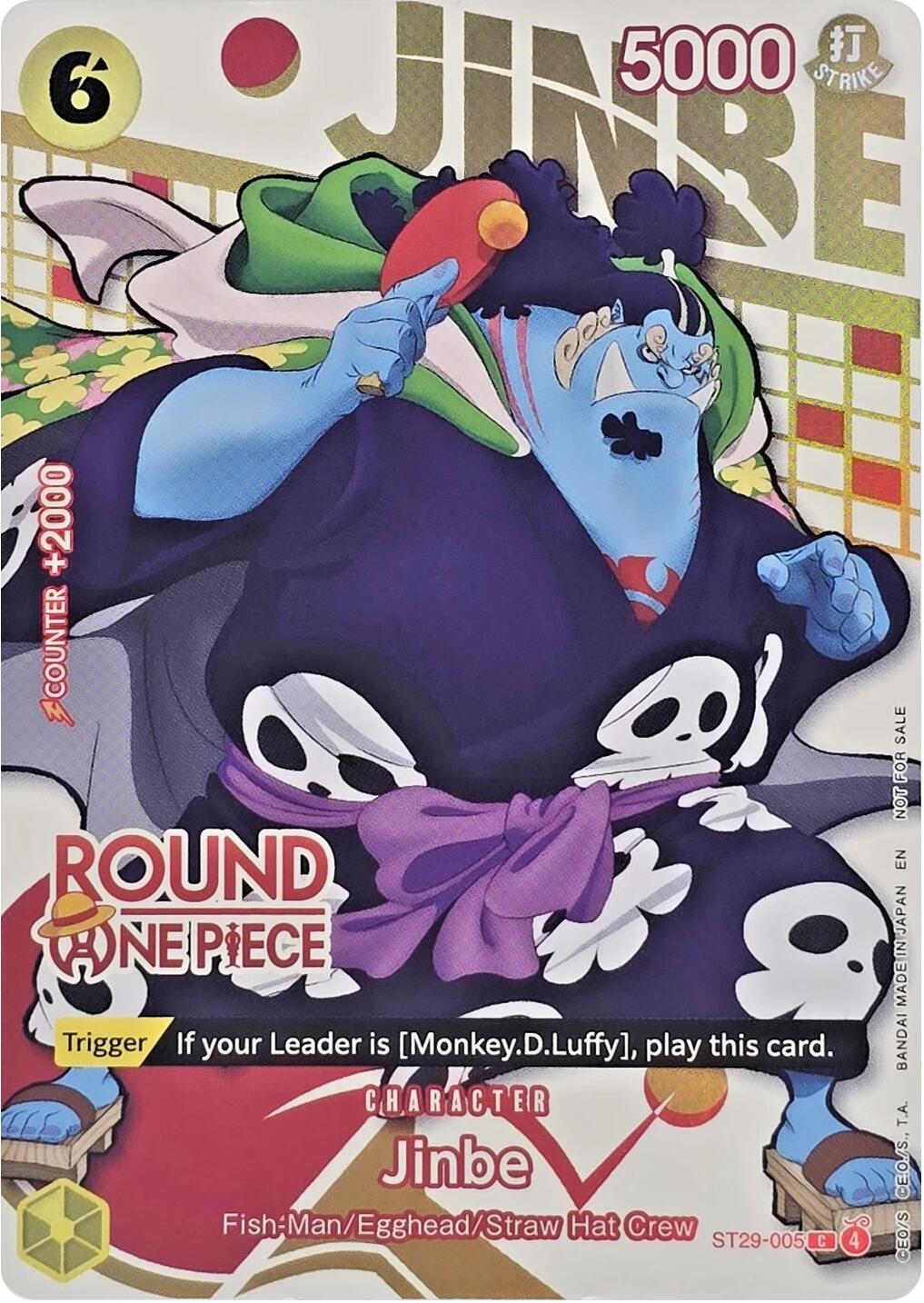 Jinbe (Round 1 Promo) [One Piece Promotion Cards] | Black Swamp Games