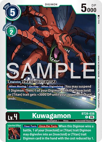 Kuwagamon [BT26-038] [Timeless Bonds] | Black Swamp Games