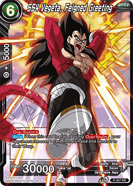 SS4 Vegeta, Feigned Greeting (P-307) [Tournament Promotion Cards] | Black Swamp Games