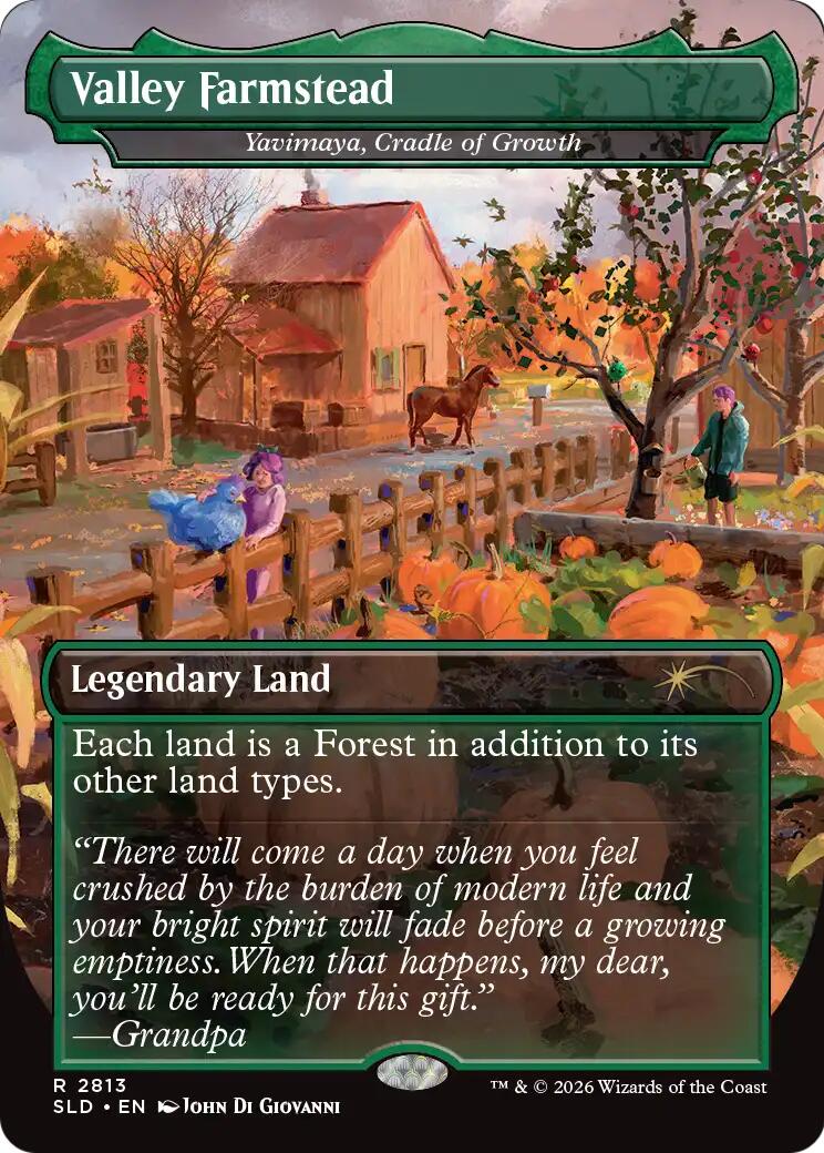 Valley Farmstead - Yavimaya, Cradle of Growth [Secret Lair Drop Series] | Black Swamp Games