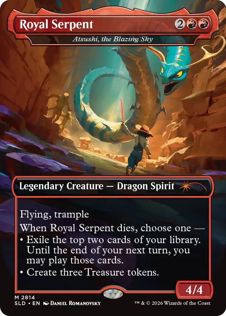 Royal Serpent - Atsushi, the Blazing Sky [Secret Lair Drop Series] | Black Swamp Games