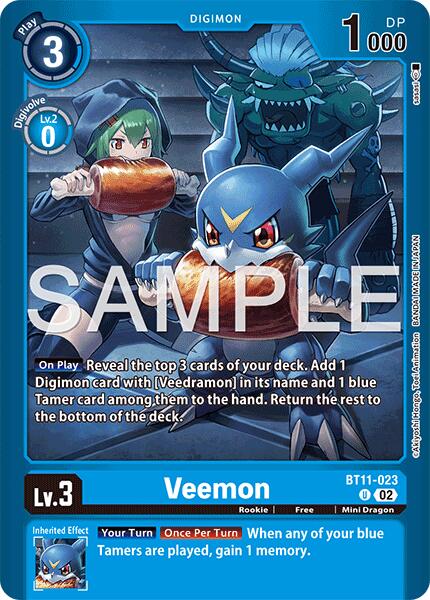 Veemon [BT11-023] [Limited Card Pack -Final Crest-] | Black Swamp Games