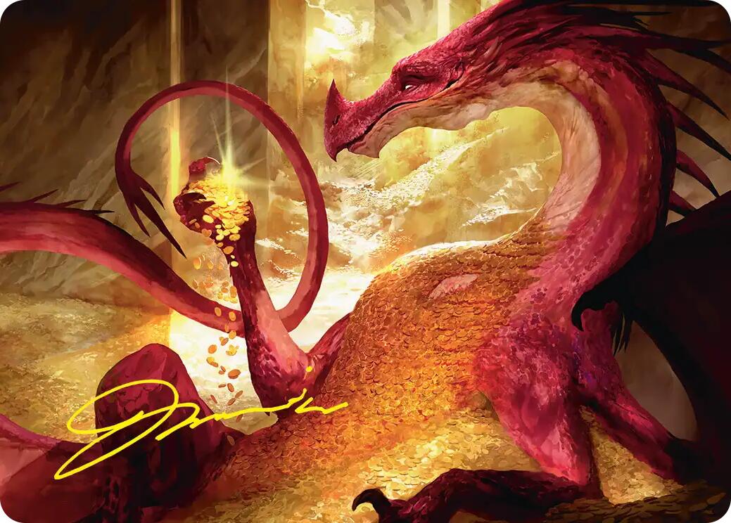 Gleaming Splendor Art Card (Gold-Stamped Signature) [The Hobbit Art Series] | Black Swamp Games