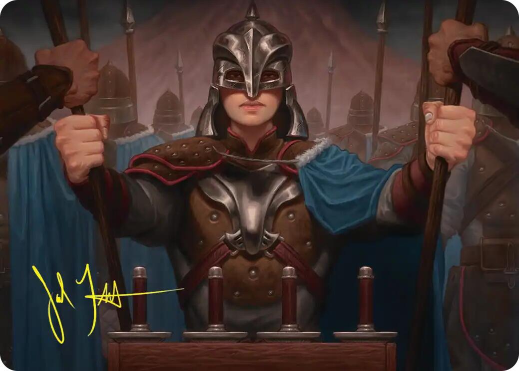 Bard's Attendant Art Card (Gold-Stamped Signature) [The Hobbit Art Series] | Black Swamp Games