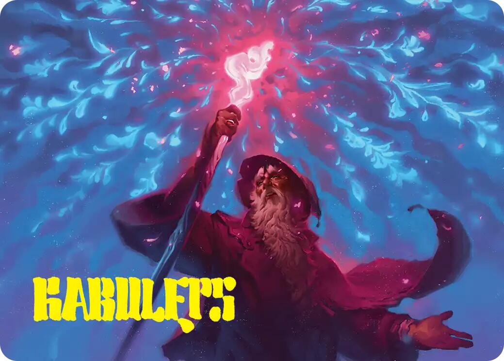 Wizard's Staff Art Card (Gold-Stamped Signature) [The Hobbit Art Series] | Black Swamp Games