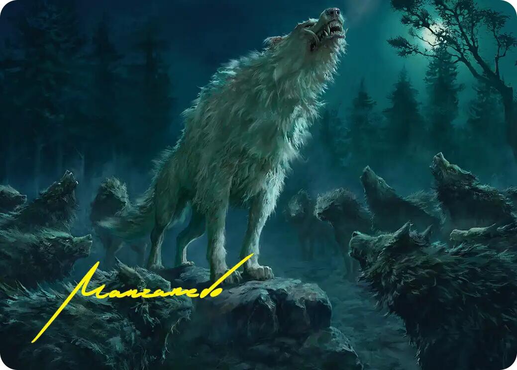 Reverent Howl Art Card (Gold-Stamped Signature) [The Hobbit Art Series] | Black Swamp Games