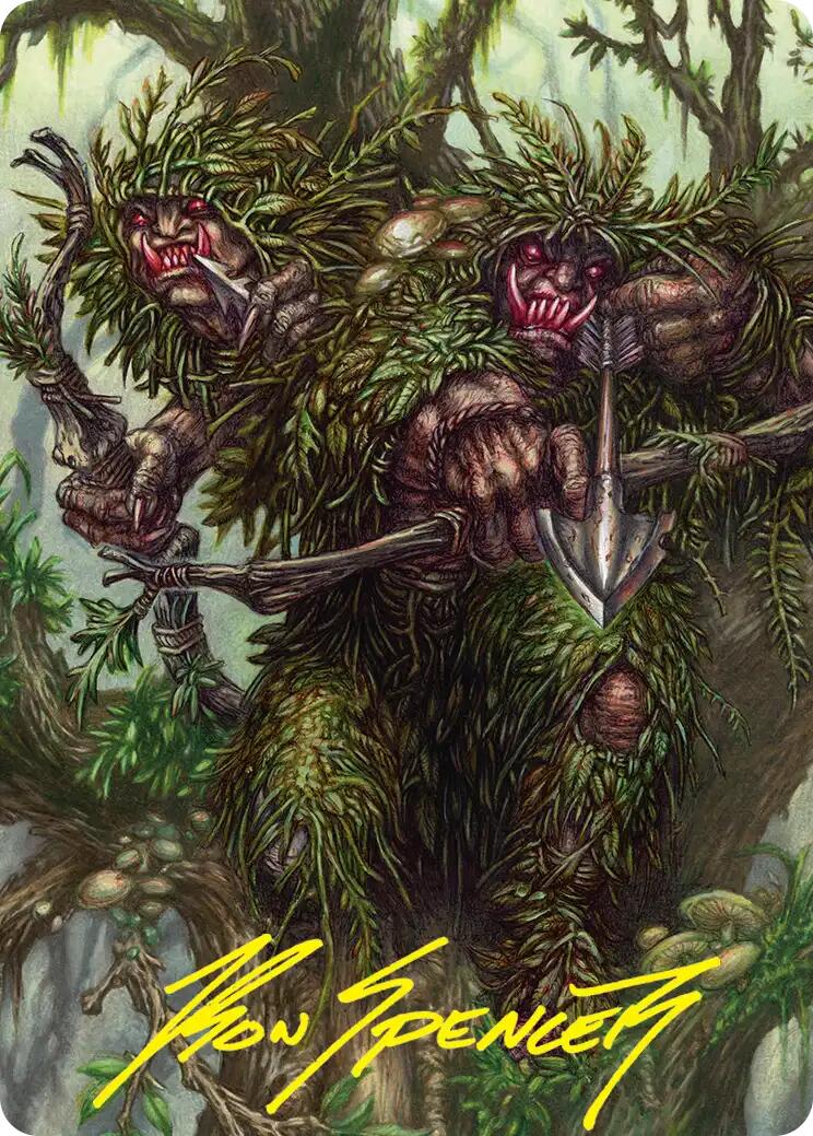 Orcish Bowmasters Art Card (Gold-Stamped Signature) [The Hobbit Art Series] | Black Swamp Games