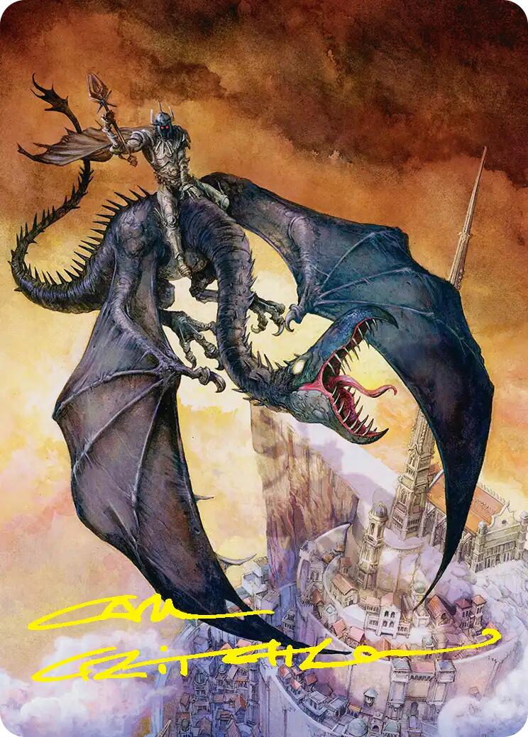 Witch-king, Bringer of Ruin Art Card (Gold-Stamped Signature) [The Hobbit Art Series] | Black Swamp Games