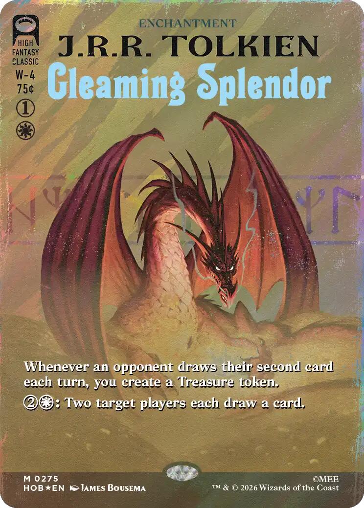 Gleaming Splendor (Borderless) (Surge Foil) [The Hobbit] | Black Swamp Games