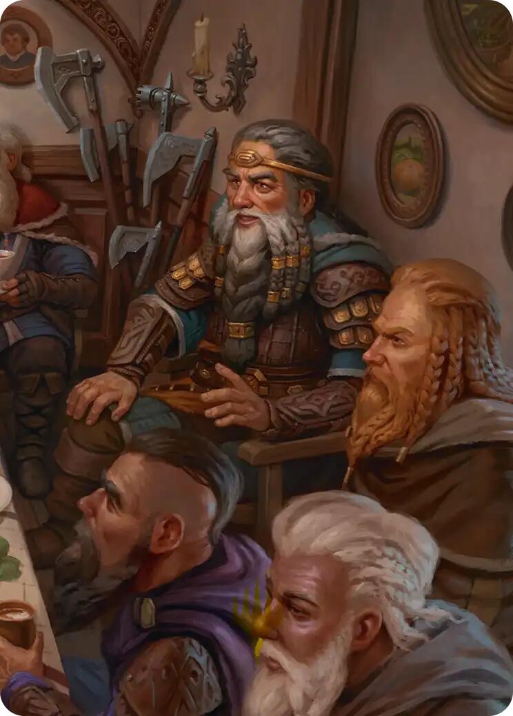 Thorin, King of Durin's Folk Art Card (3/12) [The Hobbit Art Series] | Black Swamp Games