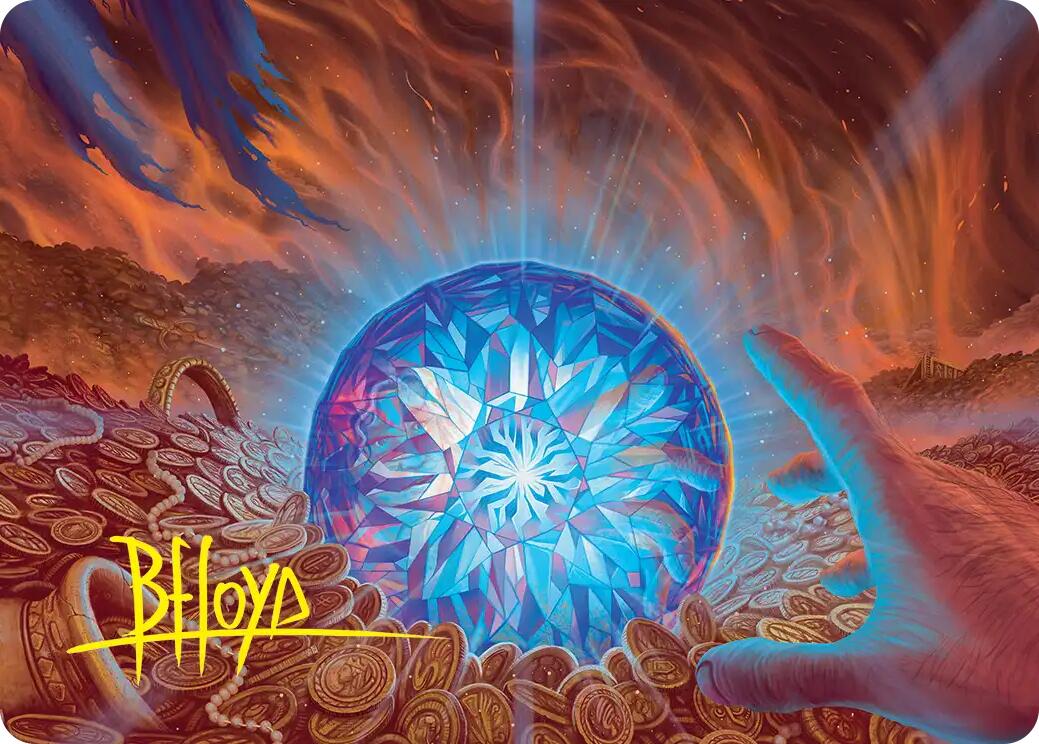 The Arkenstone Art Card (Gold-Stamped Signature) [The Hobbit Art Series] | Black Swamp Games