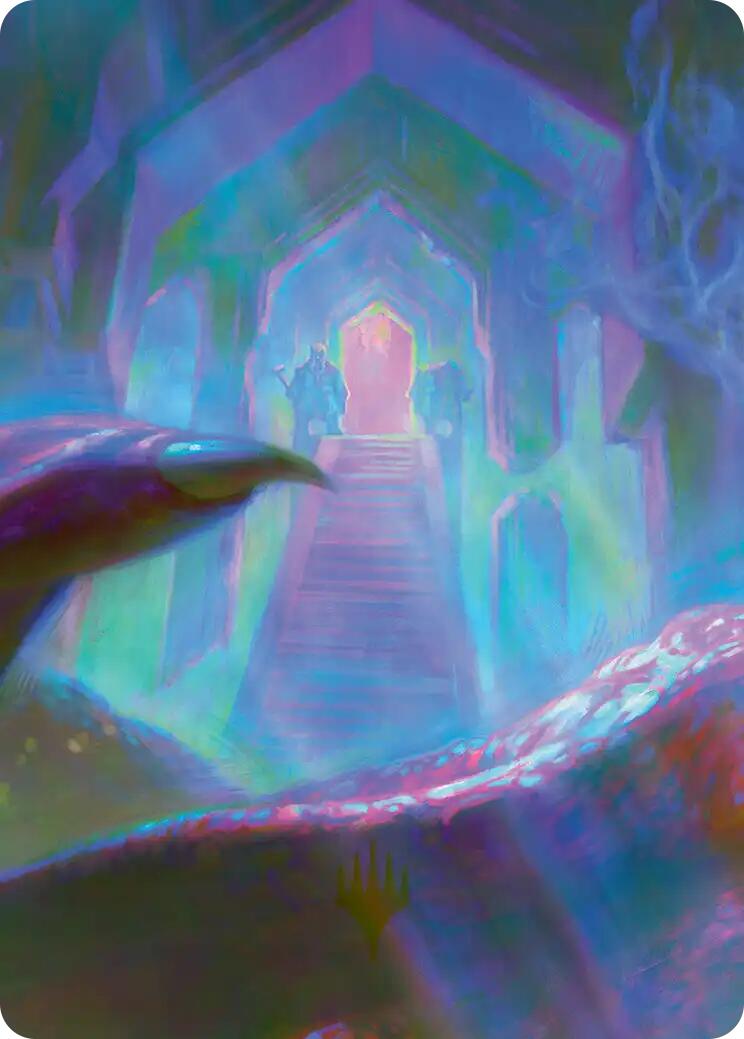 Dragon-Cursed Halls Art Card (8/12) [The Hobbit Art Series] | Black Swamp Games