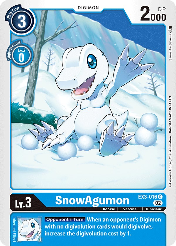 SnowAgumon [EX3-016] [Draconic Roar] | Black Swamp Games