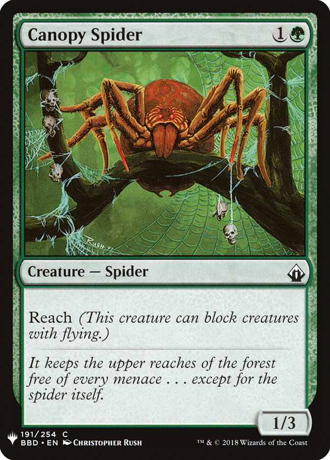 Canopy Spider [Mystery Booster] | Black Swamp Games