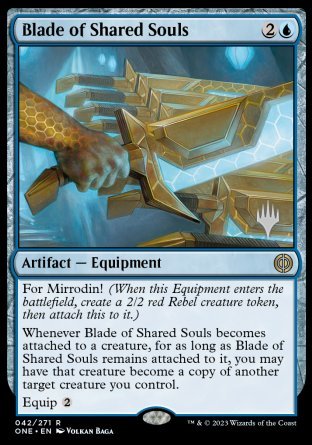 Blade of Shared Souls (Promo Pack) [Phyrexia: All Will Be One Promos] | Black Swamp Games