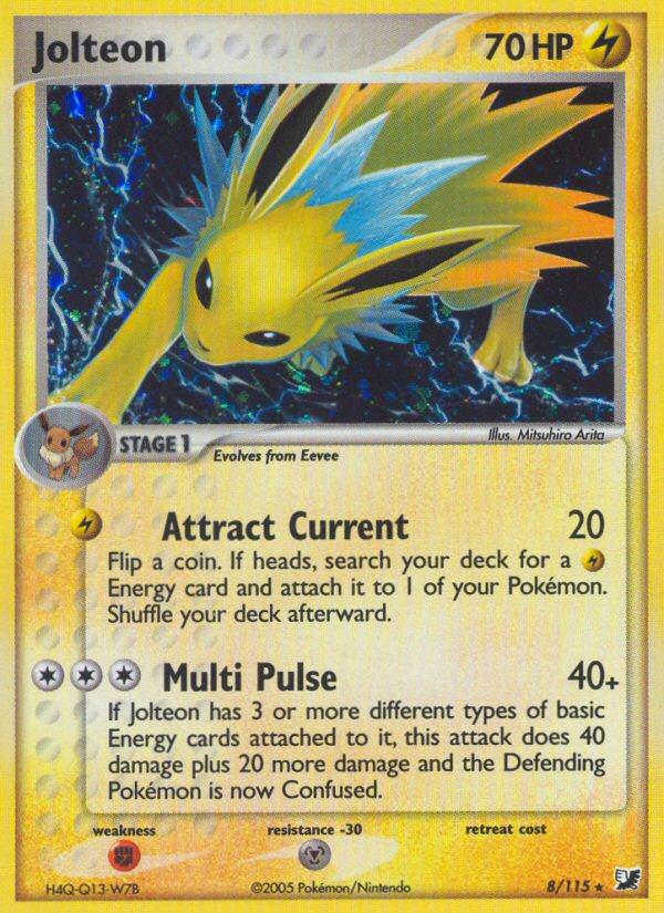 Jolteon (8/115) [EX: Unseen Forces] | Black Swamp Games