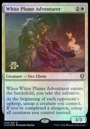 White Plume Adventurer [Commander Legends: Battle for Baldur's Gate Prerelease Promos] | Black Swamp Games