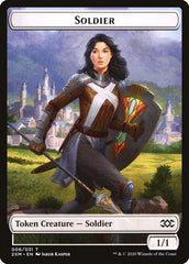 Beast // Soldier Double-Sided Token [Double Masters Tokens] | Black Swamp Games