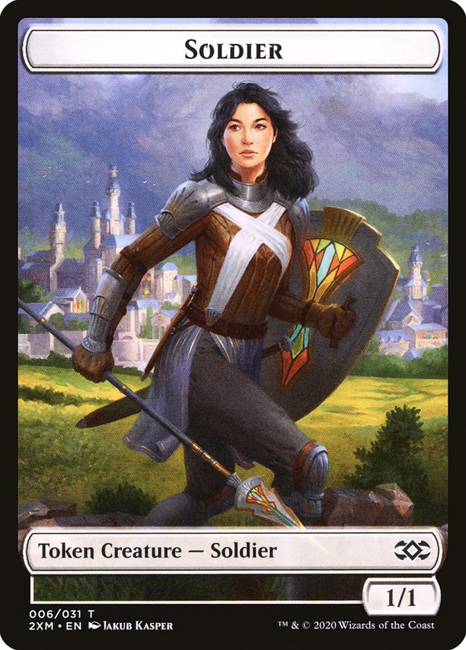 Soldier Token [Double Masters Tokens] | Black Swamp Games