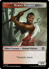 Mercenary // Human Warrior Double-Sided Token [Outlaws of Thunder Junction Tokens] | Black Swamp Games