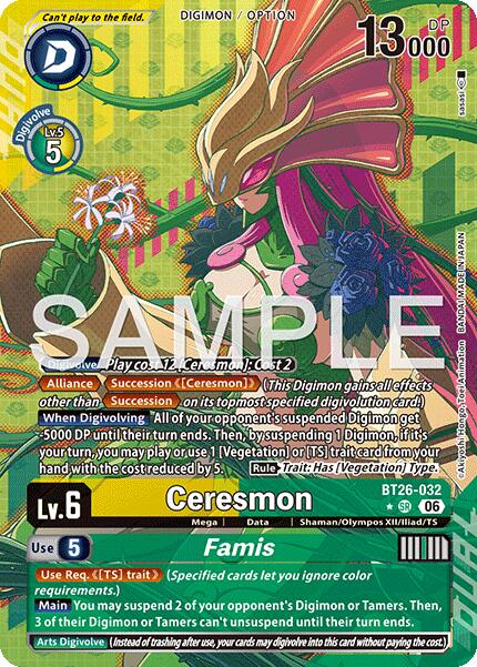 Ceresmon // Famis [BT26-032] (Alternate Art) [Timeless Bonds] | Black Swamp Games