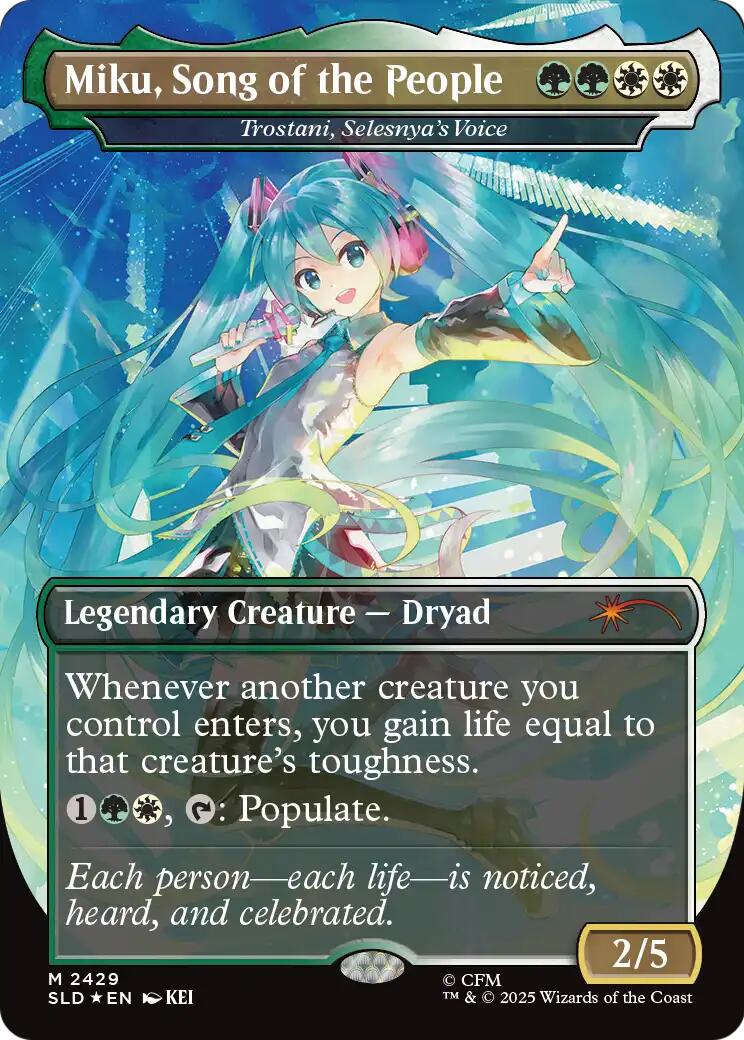 Miku, Song of the People - Trostani, Selesnya's Voice [Secret Lair Drop Series] | Black Swamp Games