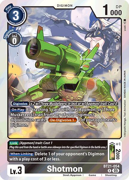 Shotmon [BT21-054] [Limited Card Pack -Final Crest-] | Black Swamp Games