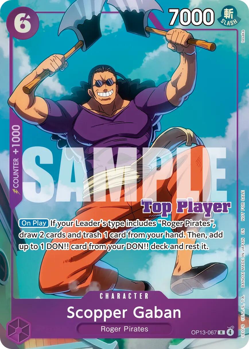 Scopper Gaban (CS 26-27 Top Player Pack Vol. 1) [One Piece Promotion Cards] | Black Swamp Games