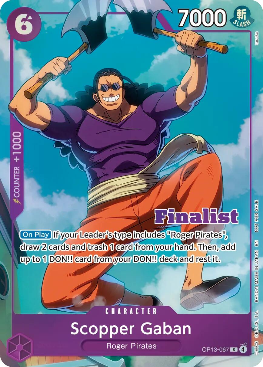 Scopper Gaban (CS 26-27 Finalist Card Set Vol.1) [One Piece Promotion Cards] | Black Swamp Games