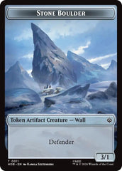 Stone Boulder // Dragon Double-Sided Token [The Hobbit Tokens] | Black Swamp Games