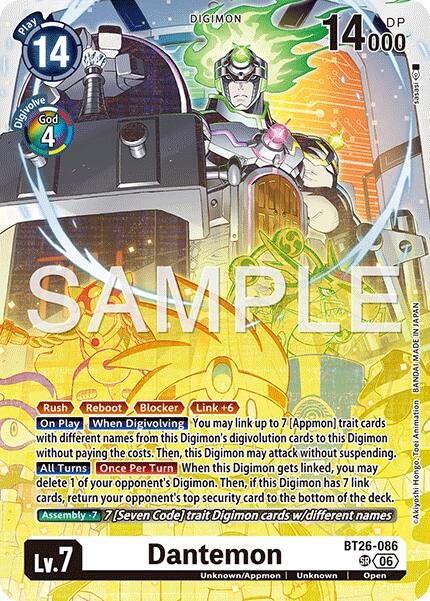 Dantemon [BT26-086] [Timeless Bonds] | Black Swamp Games
