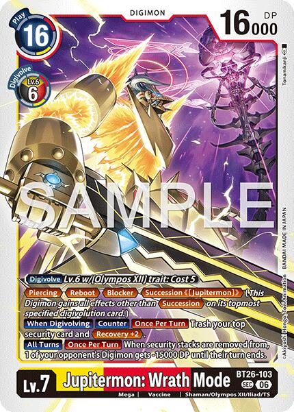 Jupitermon: Wrath Mode [BT26-103] [Timeless Bonds] | Black Swamp Games
