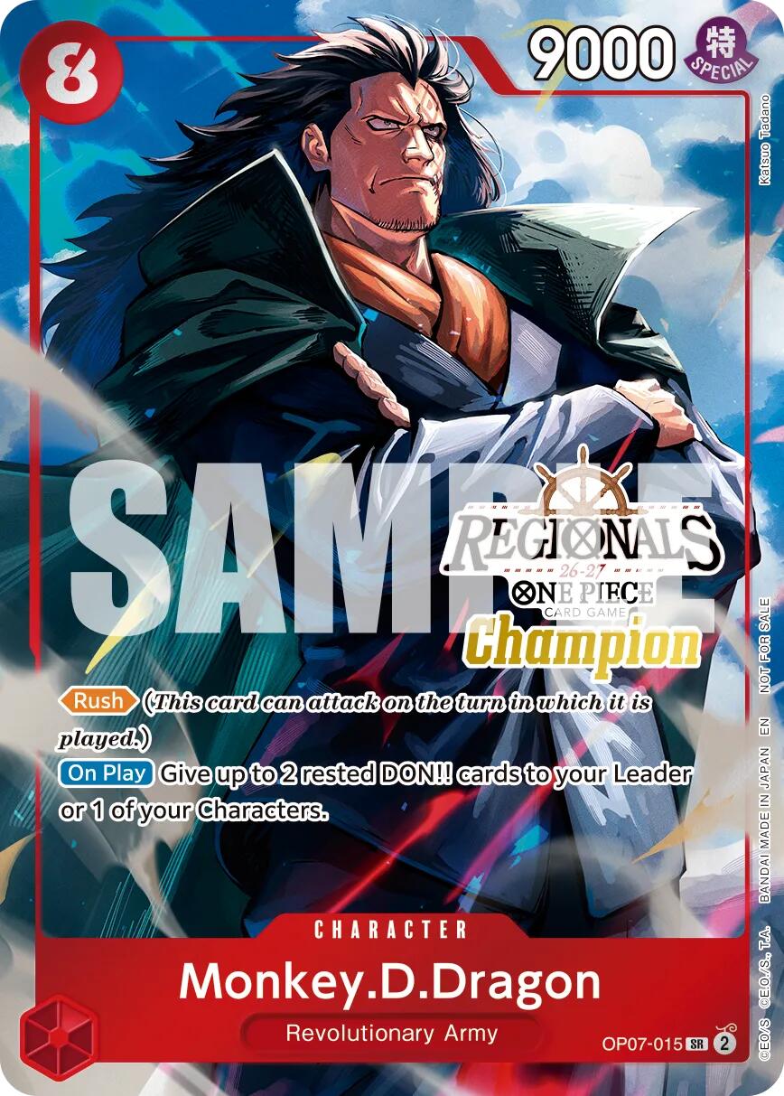 Monkey.D.Dragon (Regionals Champion Card Set 26-27 Vol.2) [One Piece Promotion Cards] | Black Swamp Games