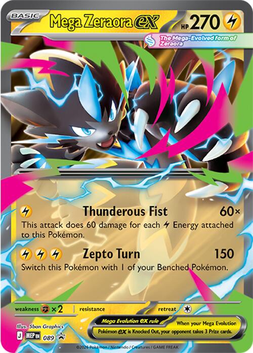 Mega Zeraora ex (089) [Mega Evolution Promo] | Black Swamp Games