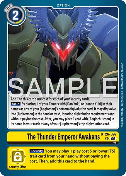 The Thunder Emperor Awakens [BT26-097] [Timeless Bonds] | Black Swamp Games