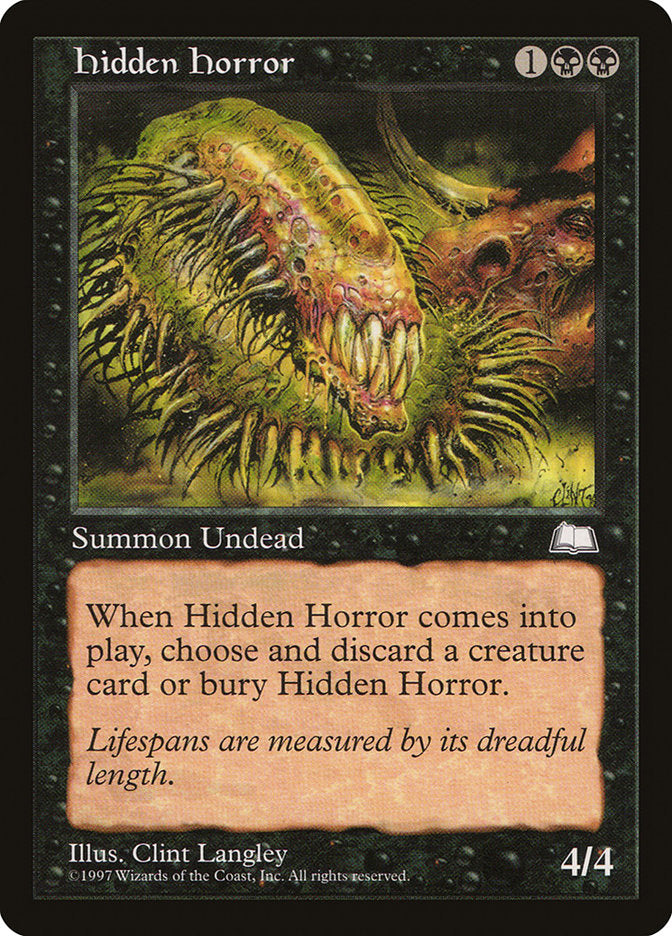 Hidden Horror [Weatherlight] | Black Swamp Games