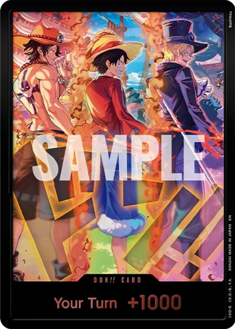 DON!! Card (English Version 3rd Anniversary Set) (Ace, Luffy, Sabo) [One Piece Promotion Cards] | Black Swamp Games