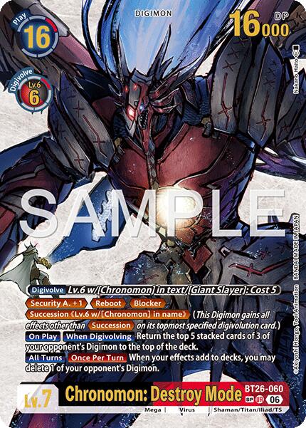 Chronomon: Destroy Mode [BT26-060] (SP) [Timeless Bonds] | Black Swamp Games