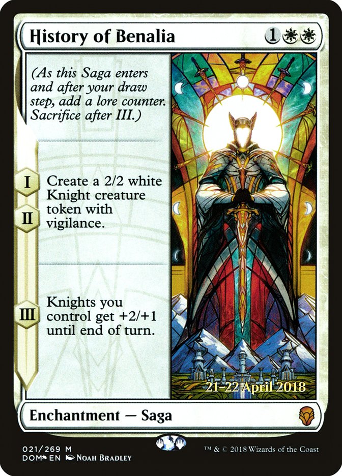 History of Benalia [Dominaria Prerelease Promos] | Black Swamp Games