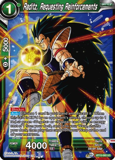Raditz, Requesting Reinforcements (BT15-065) [Saiyan Showdown] | Black Swamp Games