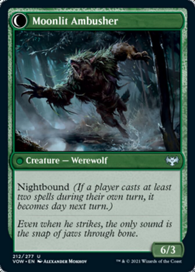 Oakshade Stalker // Moonlit Ambusher [Innistrad: Crimson Vow] | Black Swamp Games