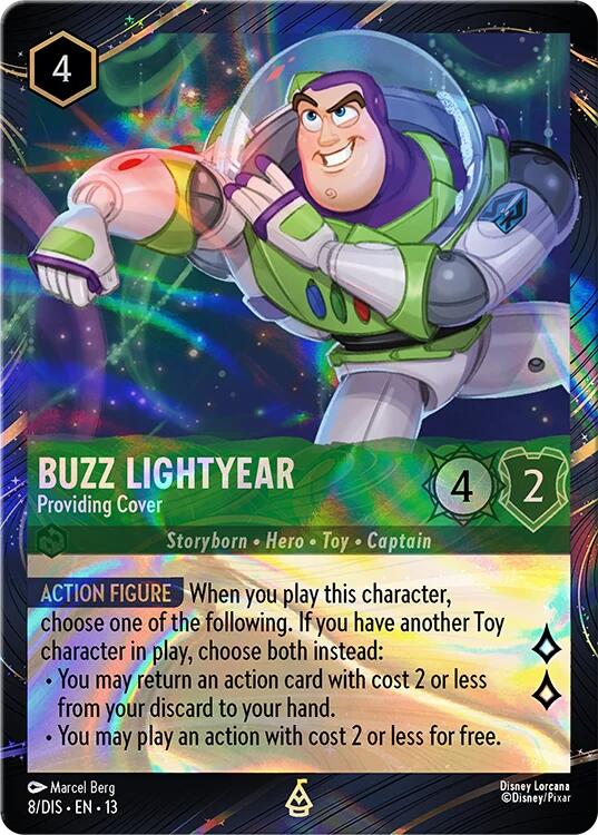 Buzz Lightyear - Providing Cover (Magical Places Promo) (8) [Promo Cards] | Black Swamp Games