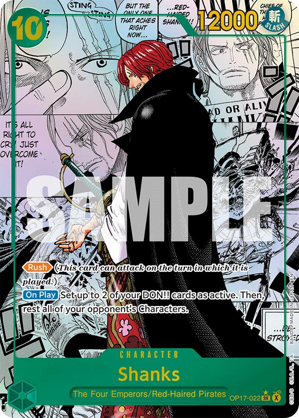 Shanks (Manga) [The World's Strongest Warriors] | Black Swamp Games
