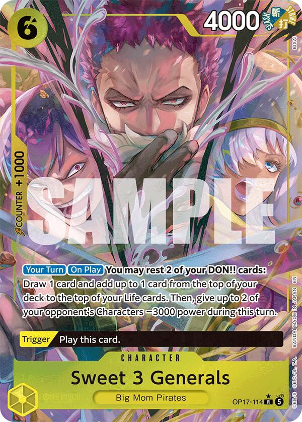Sweet 3 Generals (Alternate Art) [The World's Strongest Warriors] | Black Swamp Games