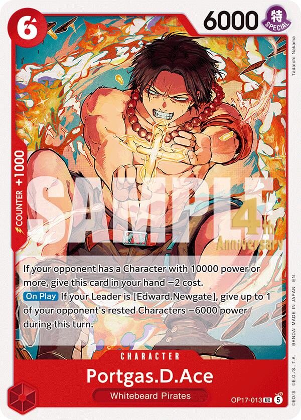 Portgas.D.Ace [The World's Strongest Warriors Release Event Cards] | Black Swamp Games